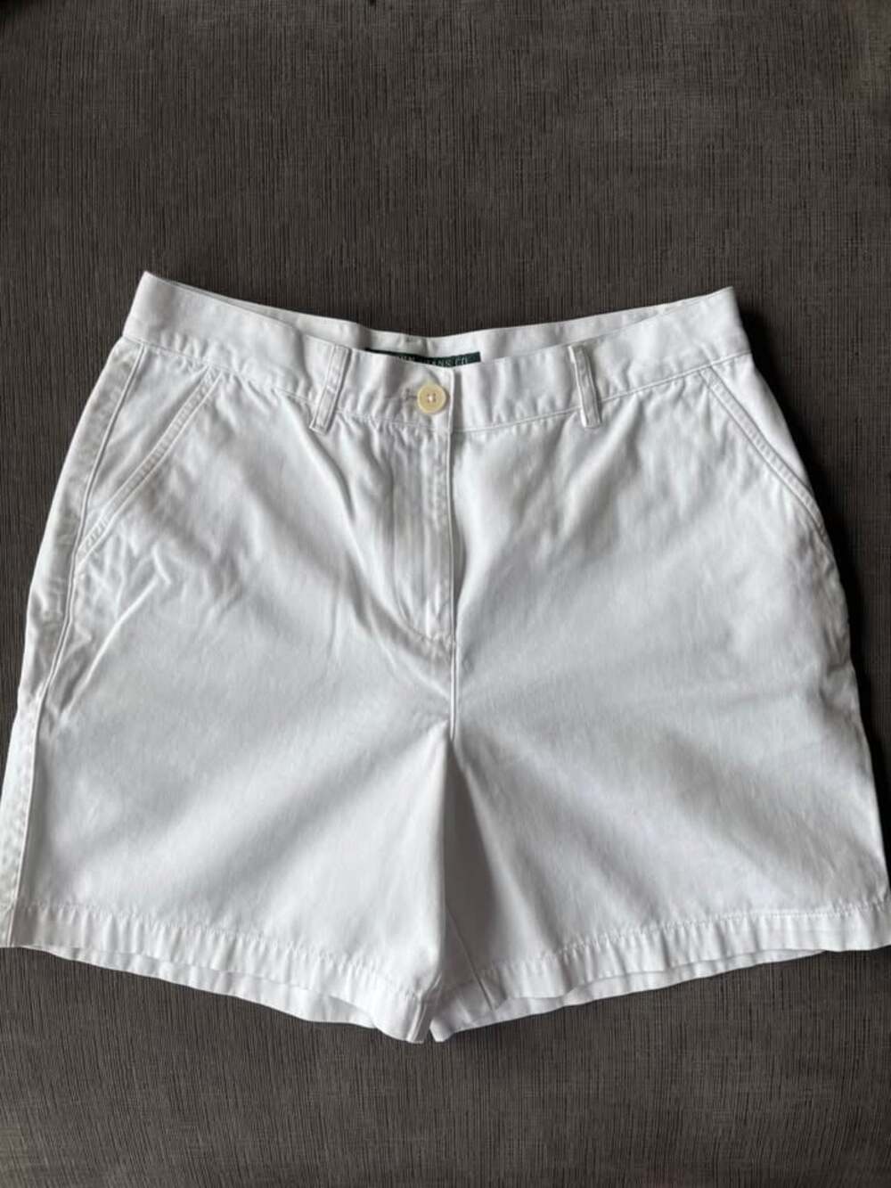 Lauren Jeans Co Ralph Lauren White Chino Shorts Women's Size 6P Petite Cotton